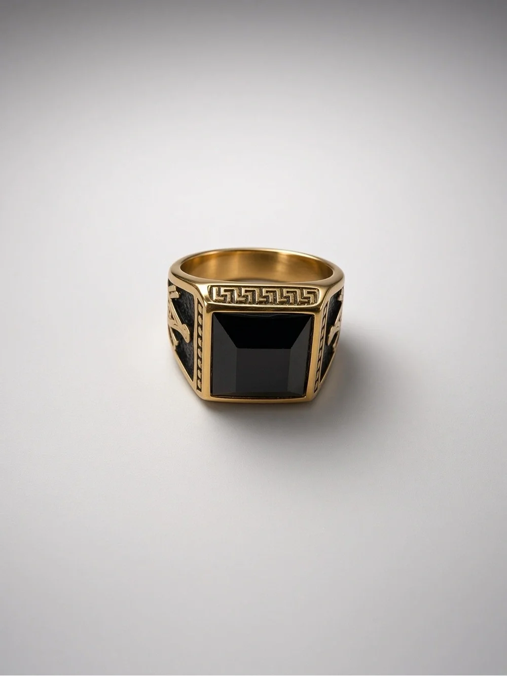 Black and Gold Masonic Ring